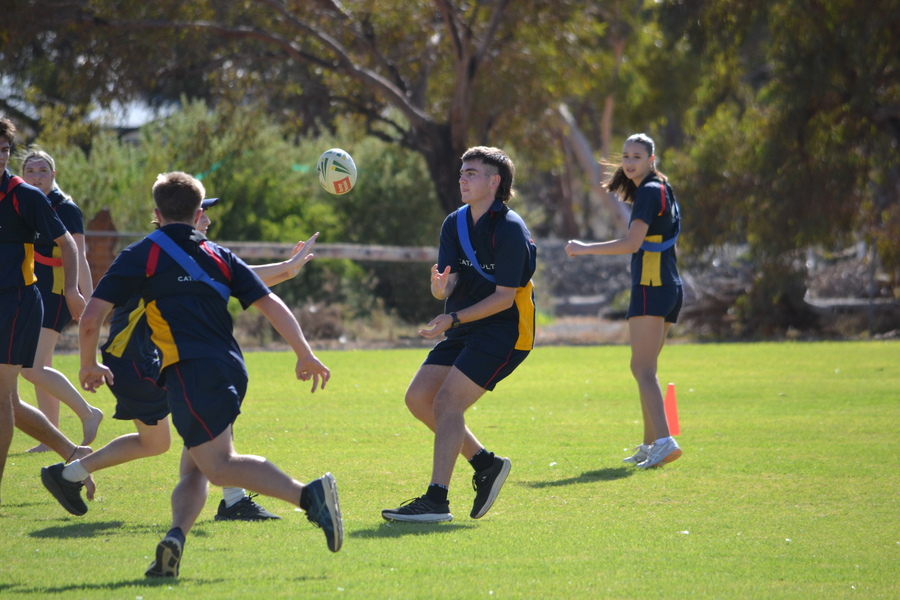 PE > Year 11 students learning Touch Football.