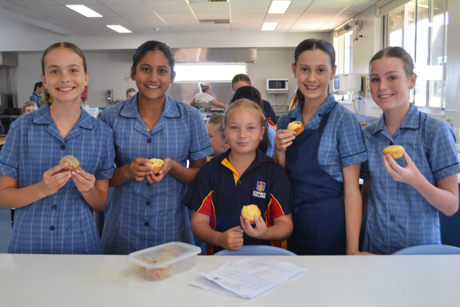 HOME EC > Year 7s cooked their chosen flavour of delicious muffins.