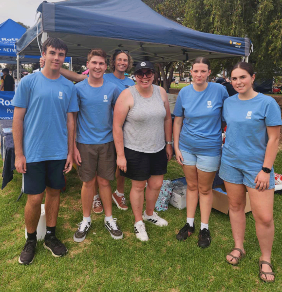 IMMERSION > Raising money at the Food Fair over the weekend.