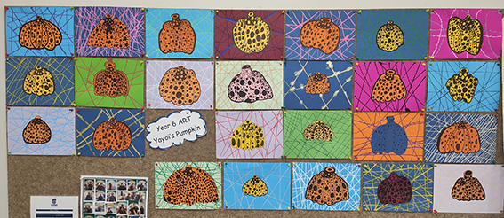 Yayois pumpkins Year 6 Blue ART