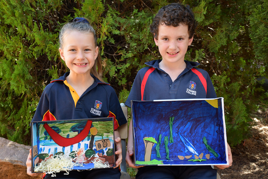 SCIENCE > Year 1 students made diorama's showing an animal in their habitat.