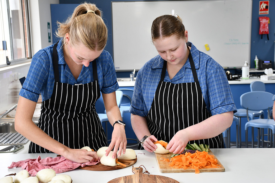 FOOD TECHNOLOGY > Year 12 students catered for the Boarding House Opening.