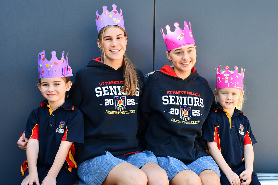 BUDDIES > Reception and Year 12 Buddies enjoyed being together and making Easter crowns.