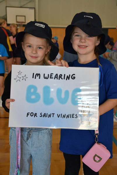 VINNIES > Supporting our Year 11 Sleepout with 'Blue' Day!