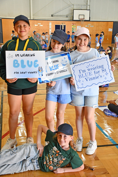 VINNIES > Supporting our Year 11 Sleepout with 'Blue' Day!