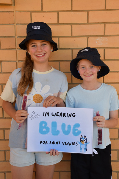 VINNIES > Supporting our Year 11 Sleepout with 'Blue' Day!