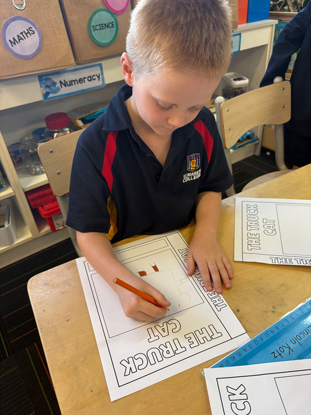 STORYTIME > Reception students enjoyed a range of activities after reading 'The Truck Cat' as part of National Simultaneous Storytime 2025.