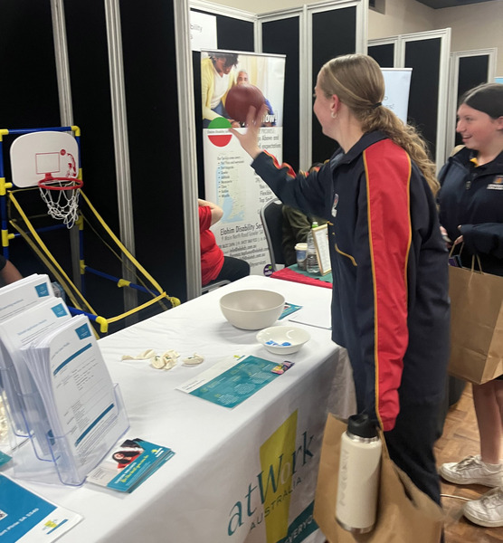 CAREERS > Getting information and advice while enjoying the local Career Roadshow.
