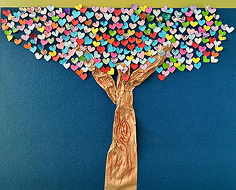 HOPE > Our Tree of Hope is growing with love from our students!