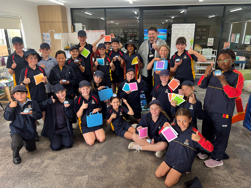 CHILDREN'S UNI > Students enjoyed learning to use the Sphero Bots!