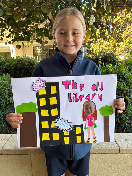 SUPERHEROES > Year 3 students wrote their own heroic story and created artwork to go with it!