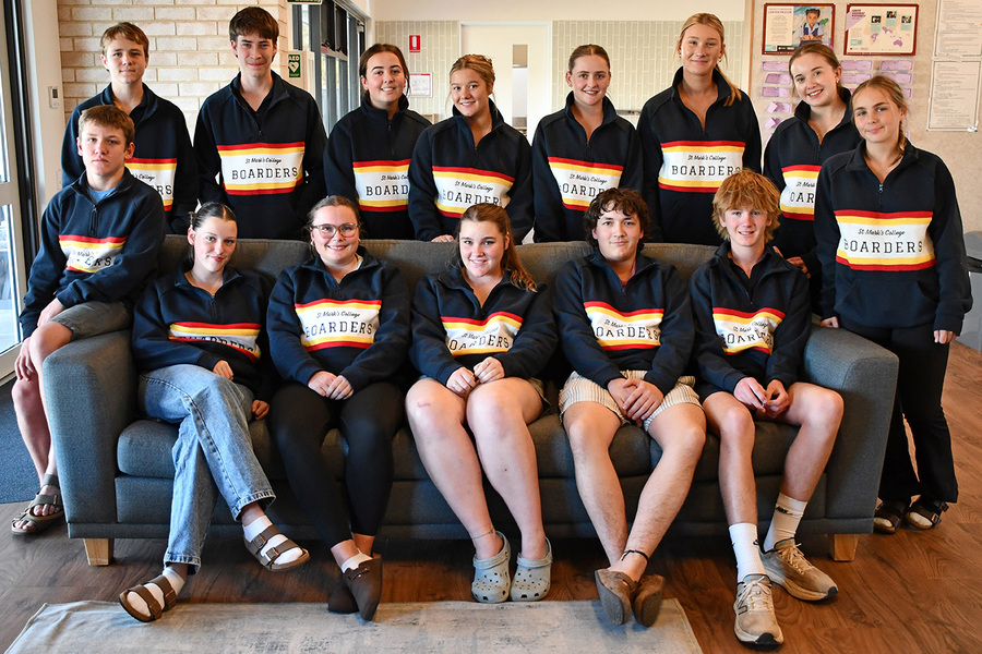 BOARDERS > Our Boarders are enjoying their new jumpers.