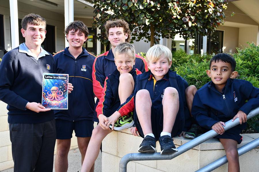 RELIGION > Year 11 students shared stories inspired by 'Noah' with the Year 1s.