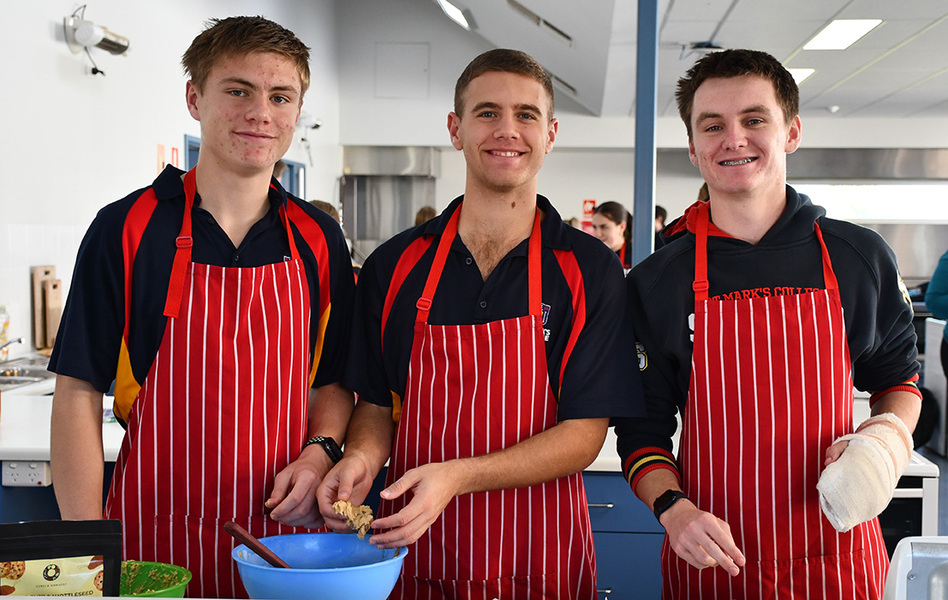 NUTRITION > Year 12 students prepared pancakes, brownies and cookies using normal flour and flour made from crickets. They tested their goodies in a blind test to determine the difference.