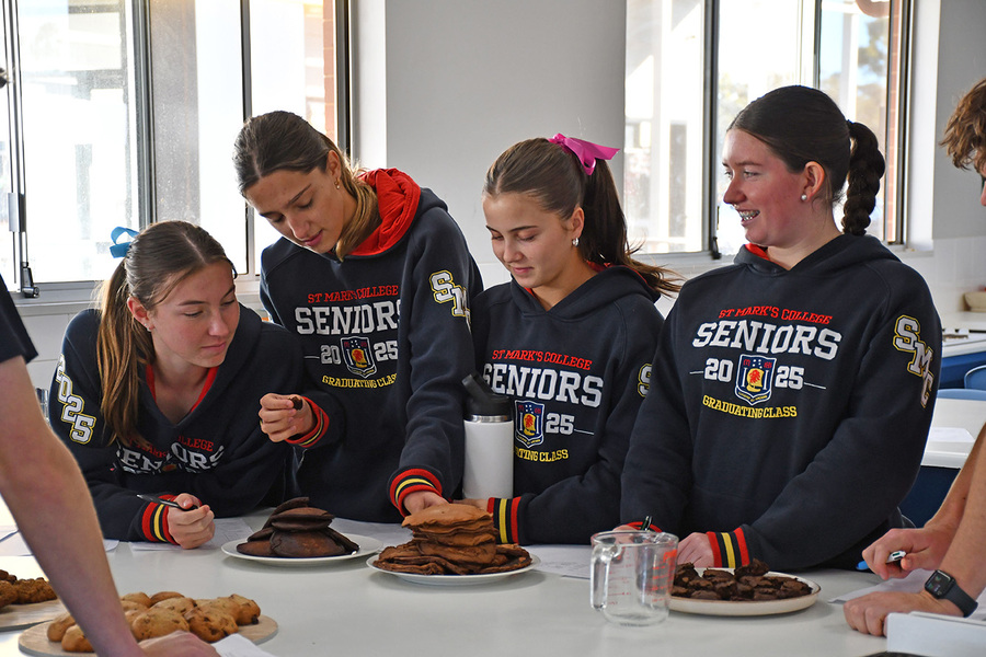 NUTRITION > Year 12 students prepared pancakes, brownies and cookies using normal flour and flour made from crickets. They tested their goodies in a blind test to determine the difference.
