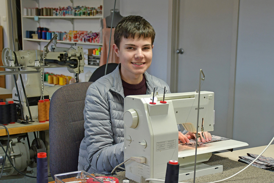 WORK EXPERIENCE > Joel at Pirie Embroidery.