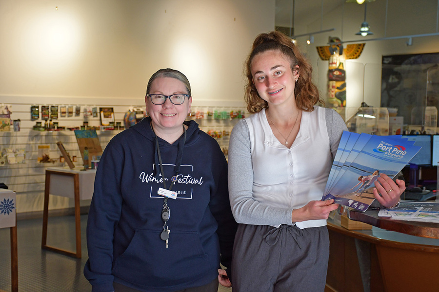 WORK EXPERIENCE > Chelsey at the Tourism and Arts Centre.