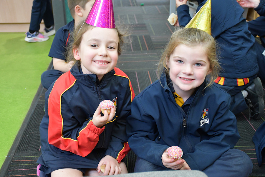 RECEPTION > It was party-time in the Magdalen Centre today as our Receptions celebrated 100 days of school!