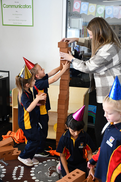 RECEPTION > It was party-time in the Magdalen Centre today as our Receptions celebrated 100 days of school!