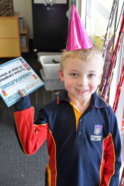 RECEPTION > It was party-time in the Magdalen Centre today as our Receptions celebrated 100 days of school!
